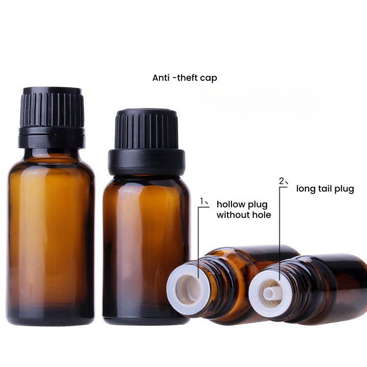 Wholesale Boston Amber Glass Dropper Bottles for Oils YF-GOM057B