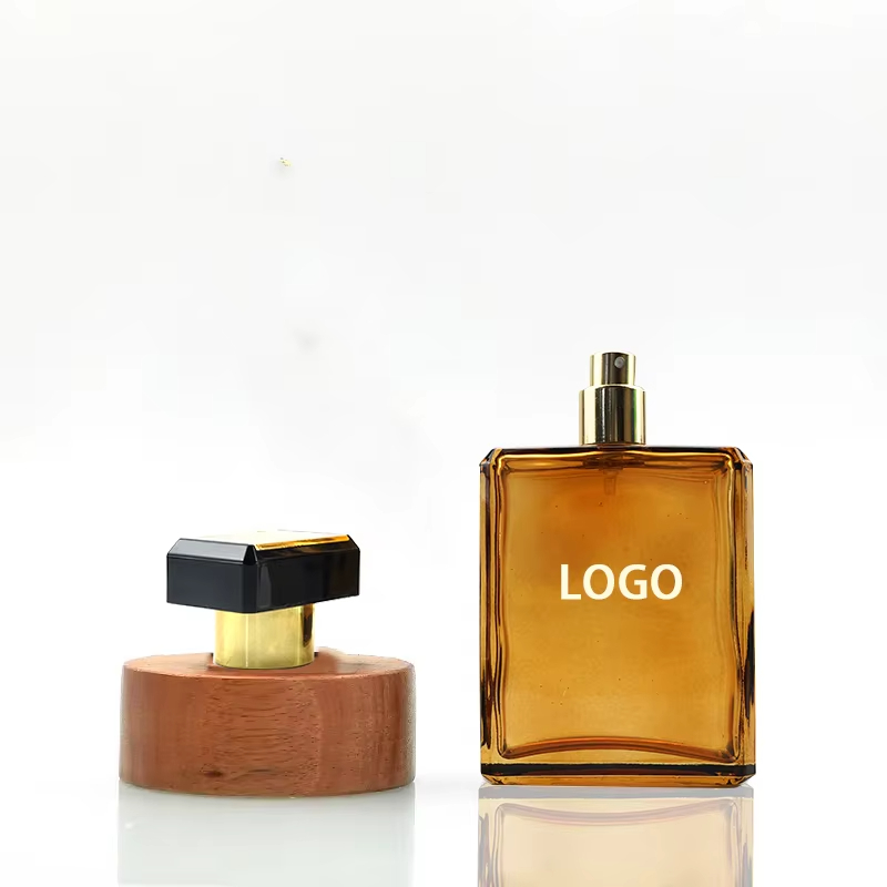 Amber Portable Glass Perfume Bottle 100ml Factory Direct Sales YF-PB003F