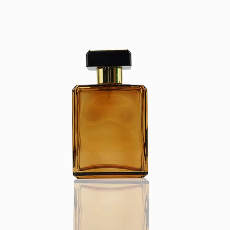 Amber Portable Glass Perfume Bottle 100ml Factory Direct Sales YF-PB003F