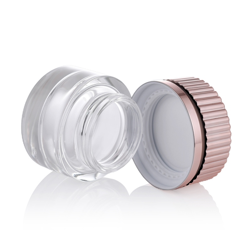Glass skincare bottle set for lotion and serum packaging YF248C