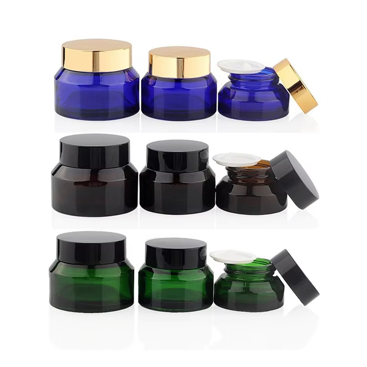 Custom Glass Cream Jars with Lids for Skincare Packaging YF-GL272