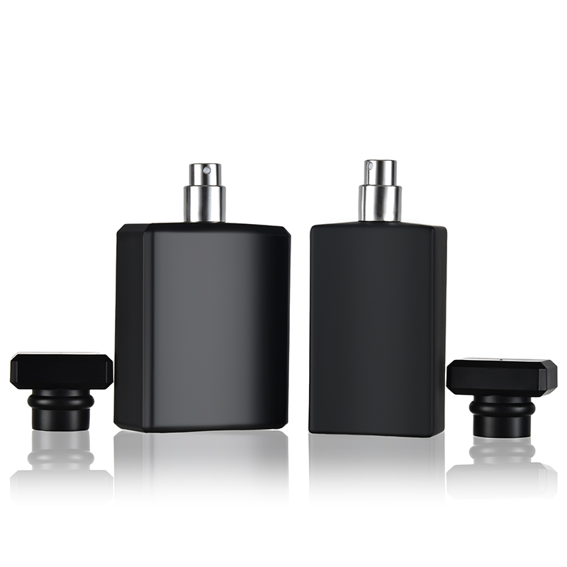 Factory Direct Black Glass Perfume Bottle With Fine Mist Atomizer YF-PB004