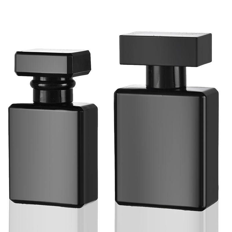 Factory Direct Black Glass Perfume Bottle With Fine Mist Atomizer YF-PB004