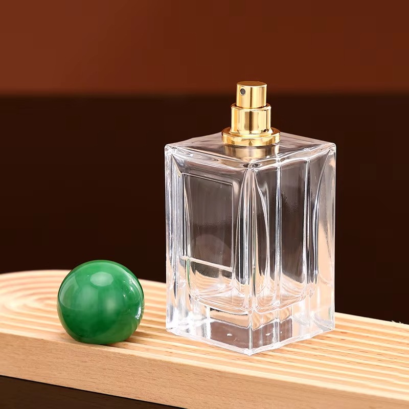 100ml Square Glass Perfume Bottles Custom Packaging YF-PB006S