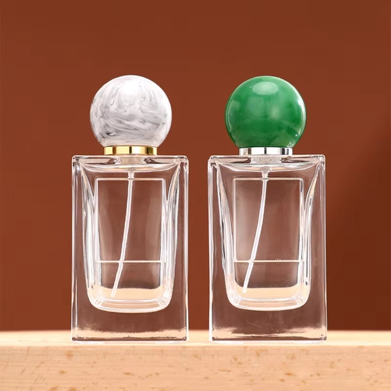 100ml Square Glass Perfume Bottles Custom Packaging YF-PB006S