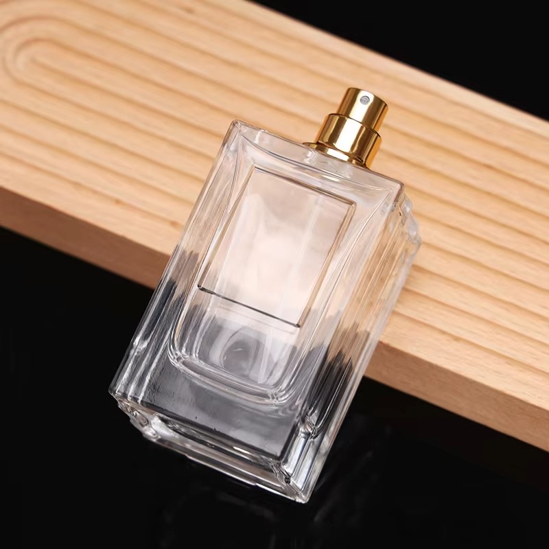 100ml Square Glass Perfume Bottles Custom Packaging YF-PB006S