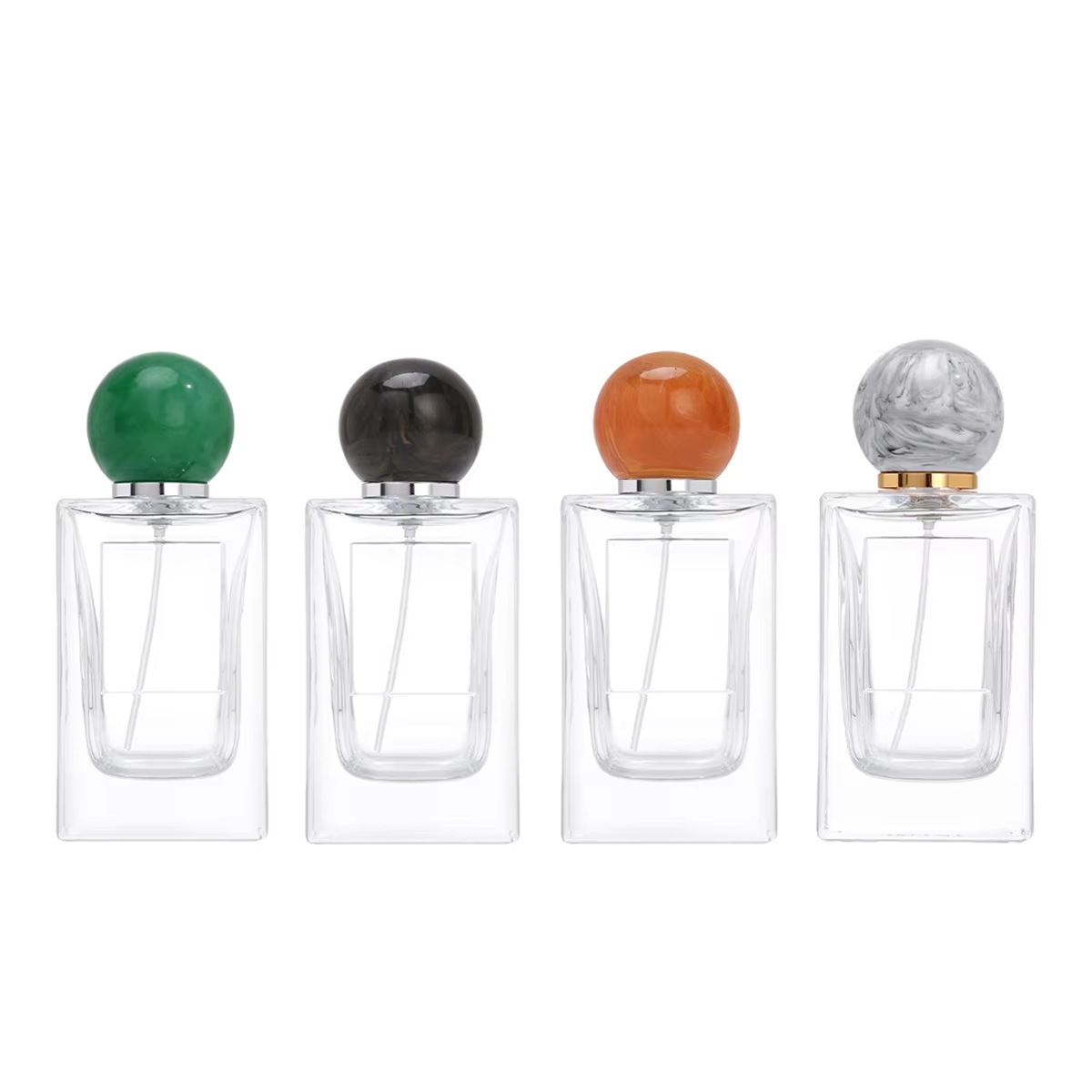 100ml Square Glass Perfume Bottles Custom Packaging YF-PB006S