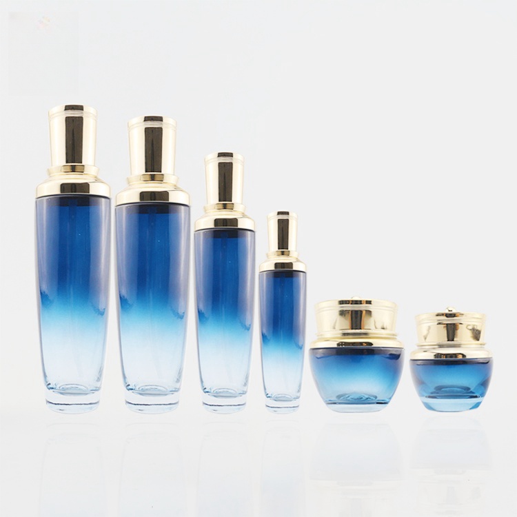Custom Skincare Packaging Glass Bottles Cream Jars Lotion Pumps YF013D