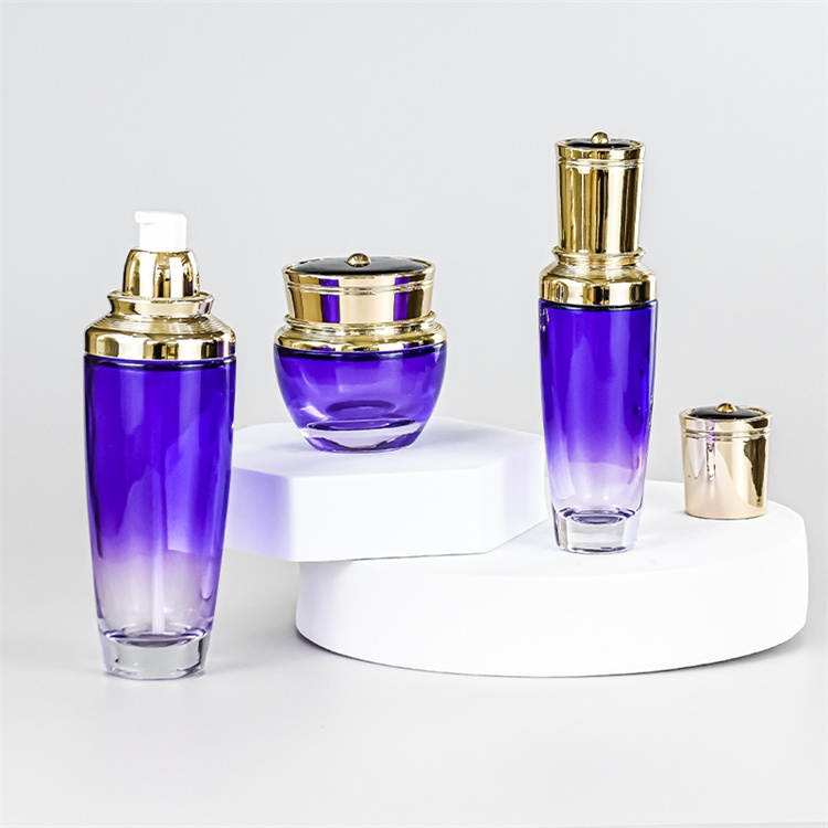 Custom Skincare Packaging Glass Bottles Cream Jars Lotion Pumps YF013D
