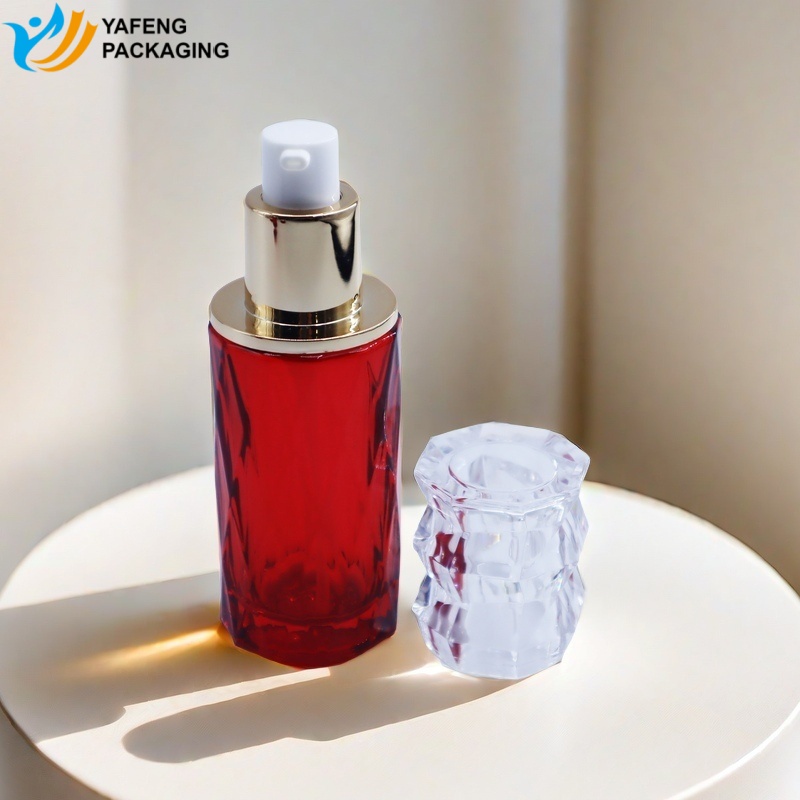 Custom Skincare Glass Bottles Packaging For Creams Toners YF286C