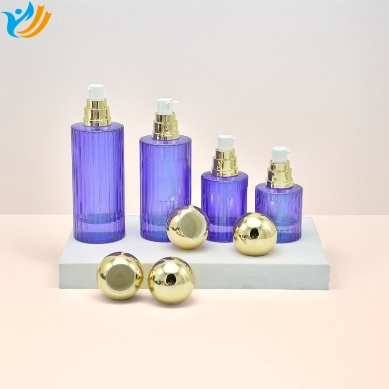 Luxury Skincare Glass Bottles and Jars for Cosmetic Packaging YF270D