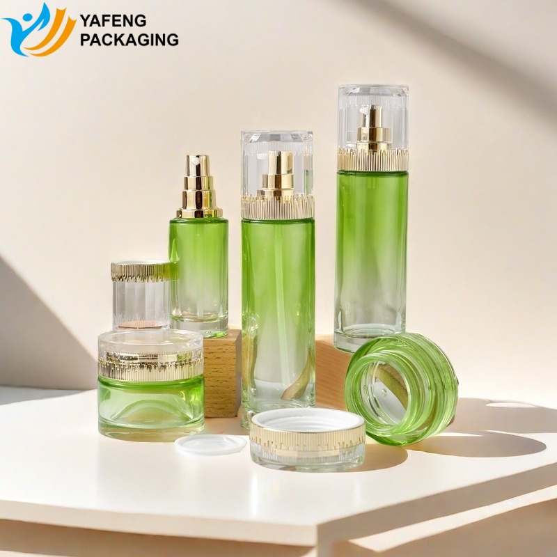 Customizable Cosmetic Glass Bottle Packaging for Skincare Brands YF286B