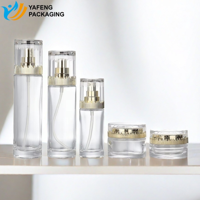 Customizable Cosmetic Glass Bottle Packaging for Skincare Brands YF286B