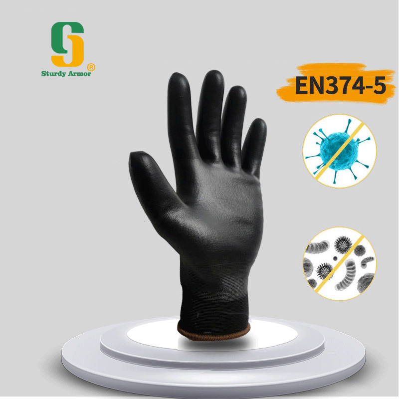 Virus protective gloves