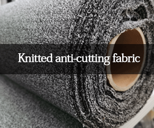 Knitted anti-cutting fabric