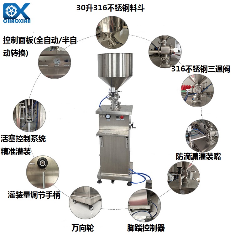 FM1 Semi-automatic vertical liquid filling machine