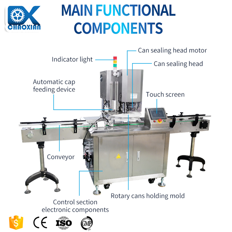 ACM2 Automatic Rotary Can Lid Seaming Machine
