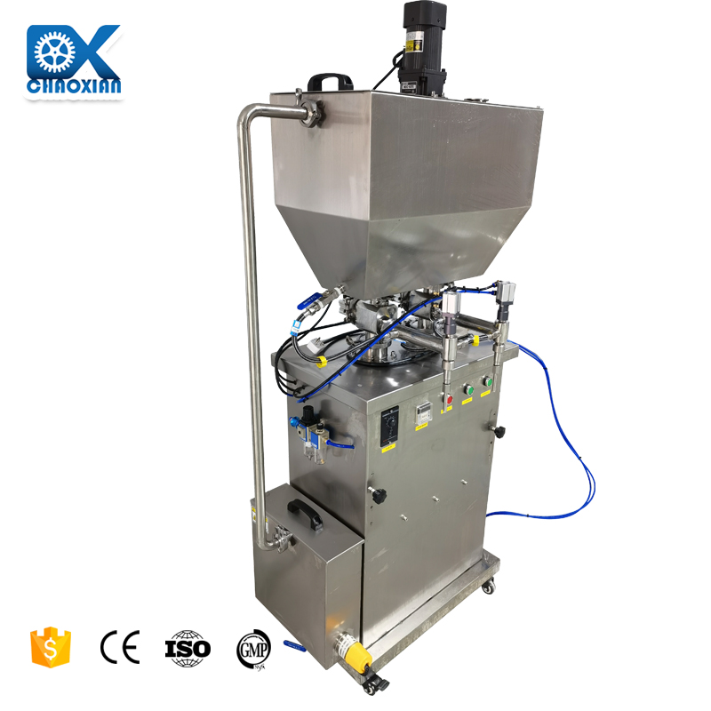 FM2D Semi-automatic vertical double heads hot filling machine