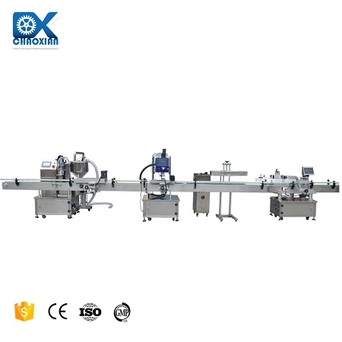 AL2 Automatic Bottle Filling Capping Labeling Production Line