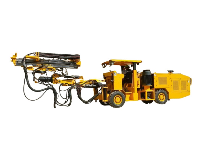 Split-feeder drilling jumbo