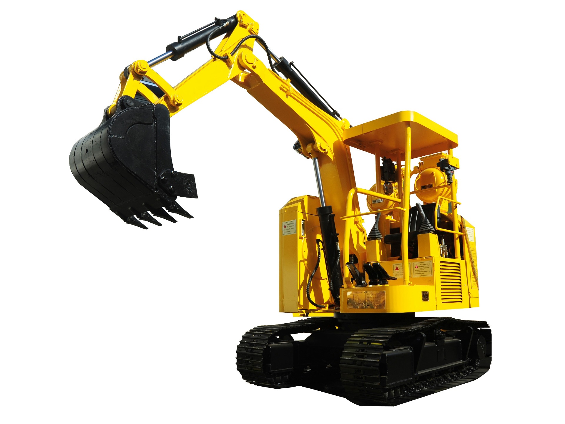 Flame-proof small excavator for underground mine