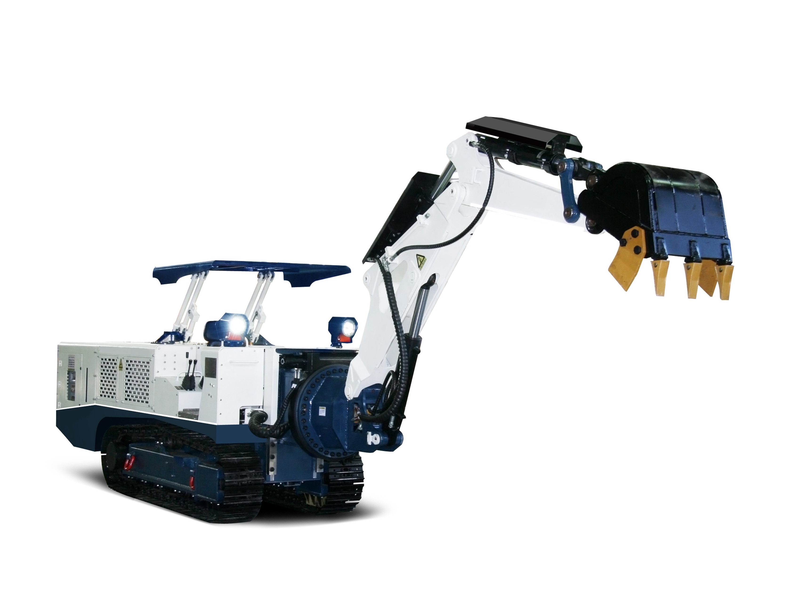 Flame-proof small excavator for underground  mine