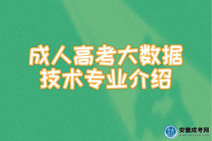 成人高考大数据技术专业介绍