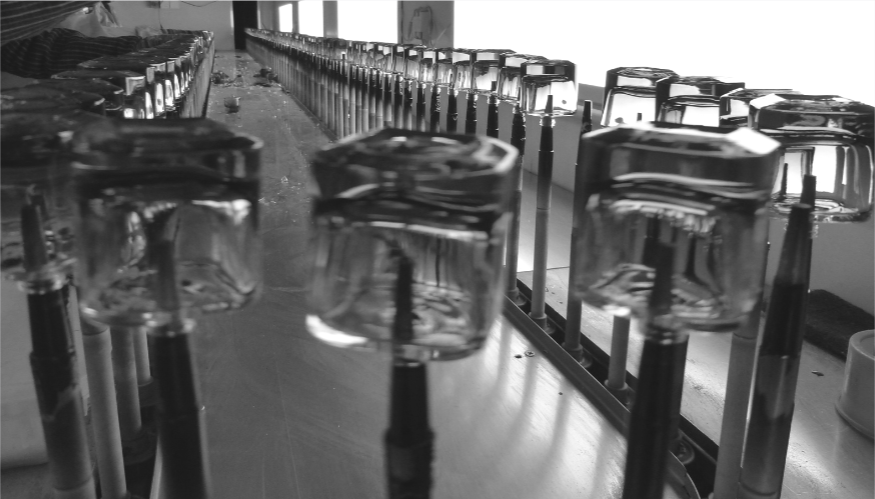 perfume bottles double coating