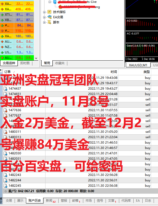 实盘2万活力84万美金2