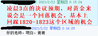 黄金2.23指导凌晨