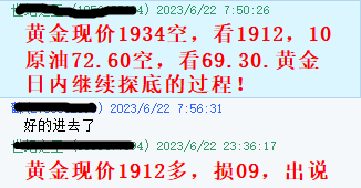 黄金指导6月22号