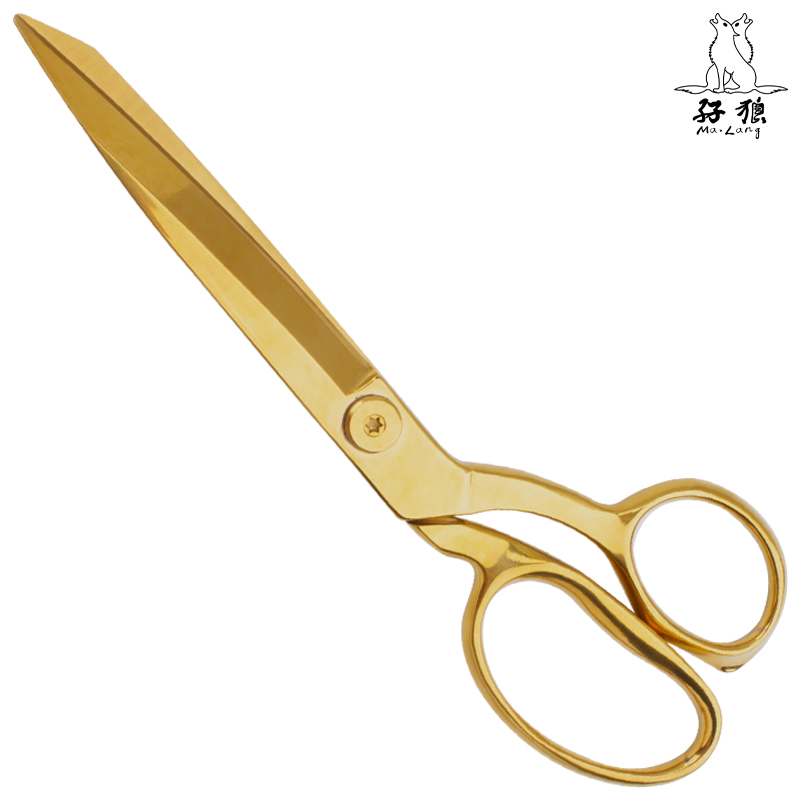 8 inch golden full stainless steel tailor scissor