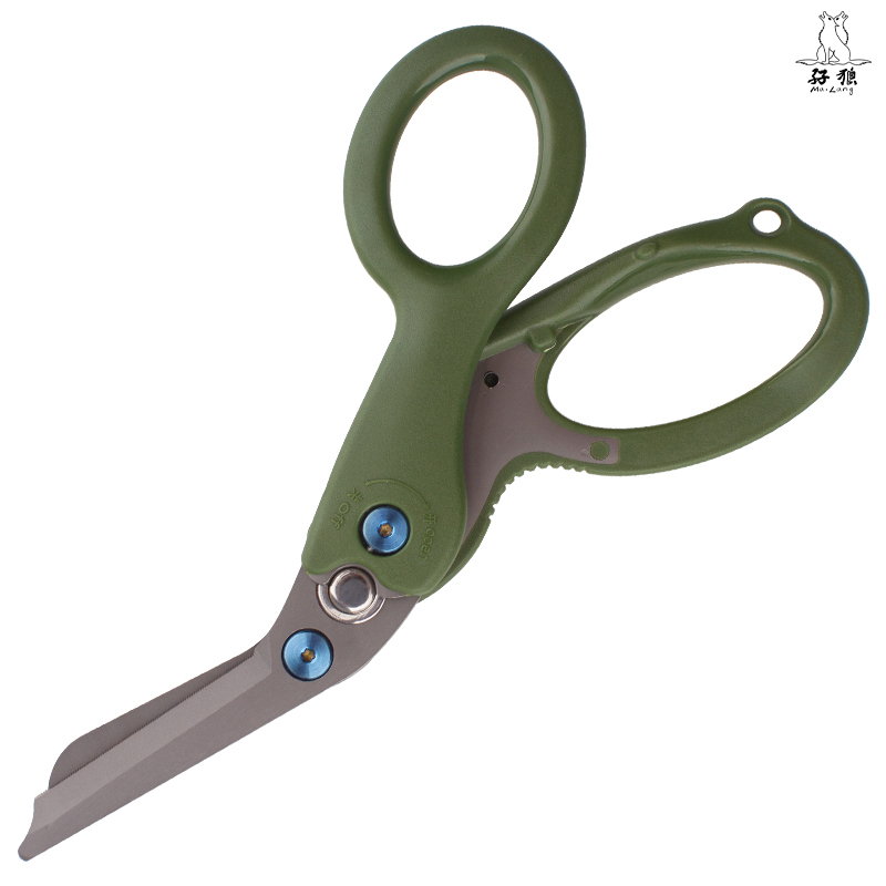 Folding shears sharp blade durable handle outdoor scissors