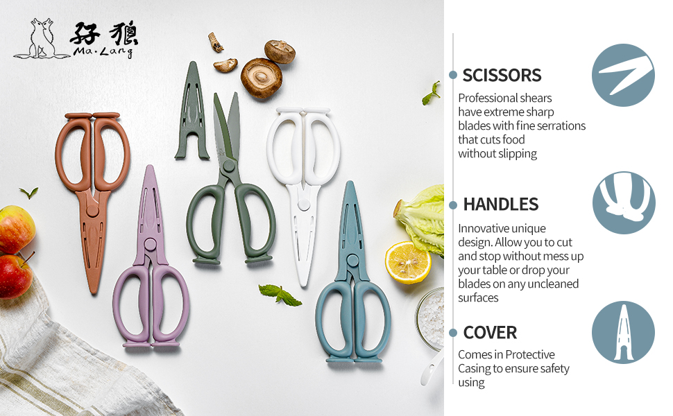 MALANG- multi-purpose kitchen scissors with blade cover