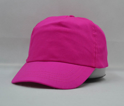 5261 5panels half lining pink promotion cap