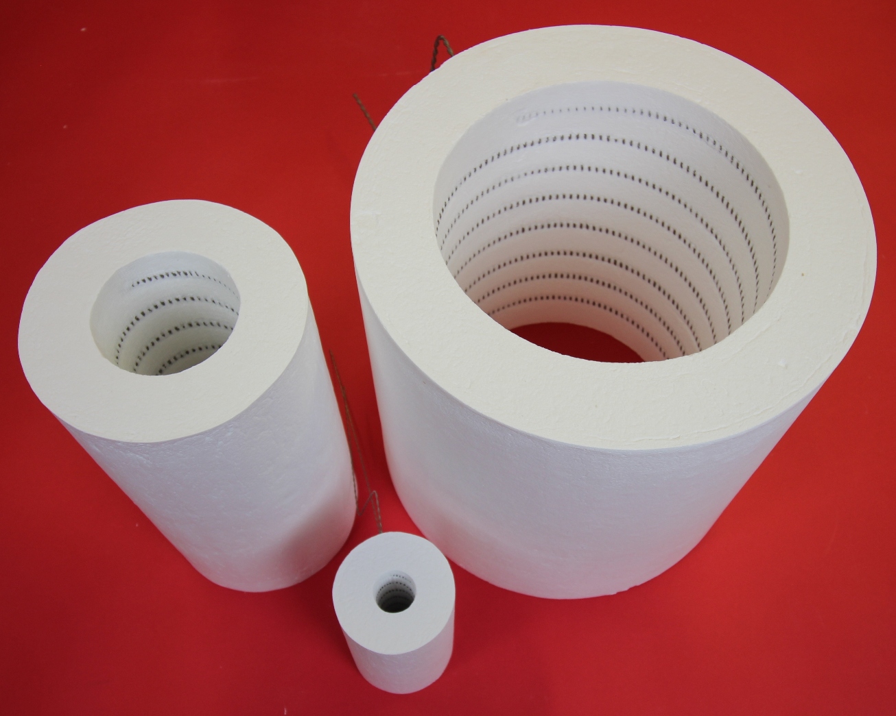 Electric heating module & ceramic fiber vacuum formed shapes