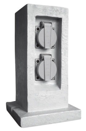 Poly resin stone pillar