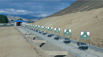 西藏某部队室外射击场（激波自动报靶系统）