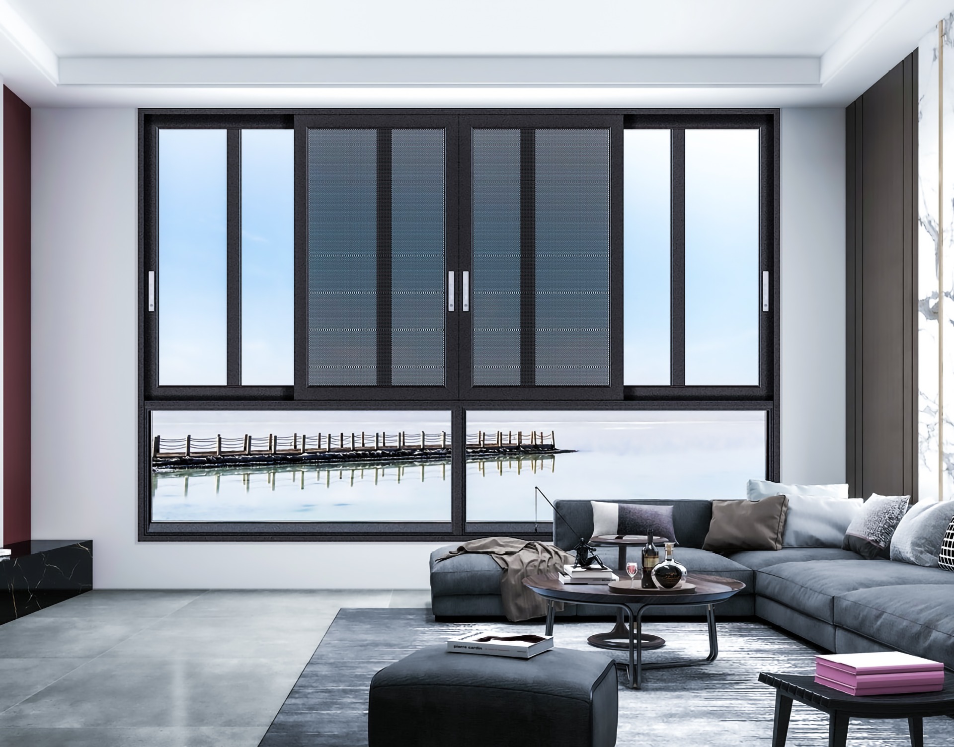 汉堡断桥推拉窗