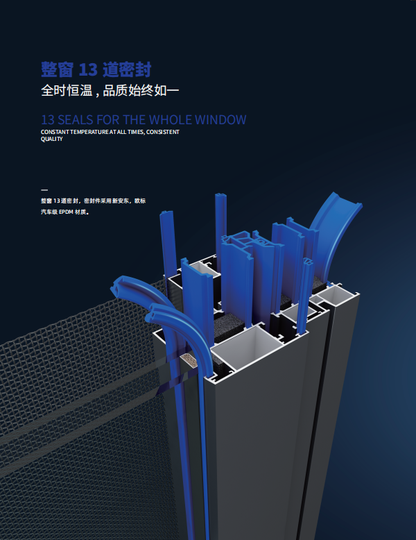 整窗13道密封