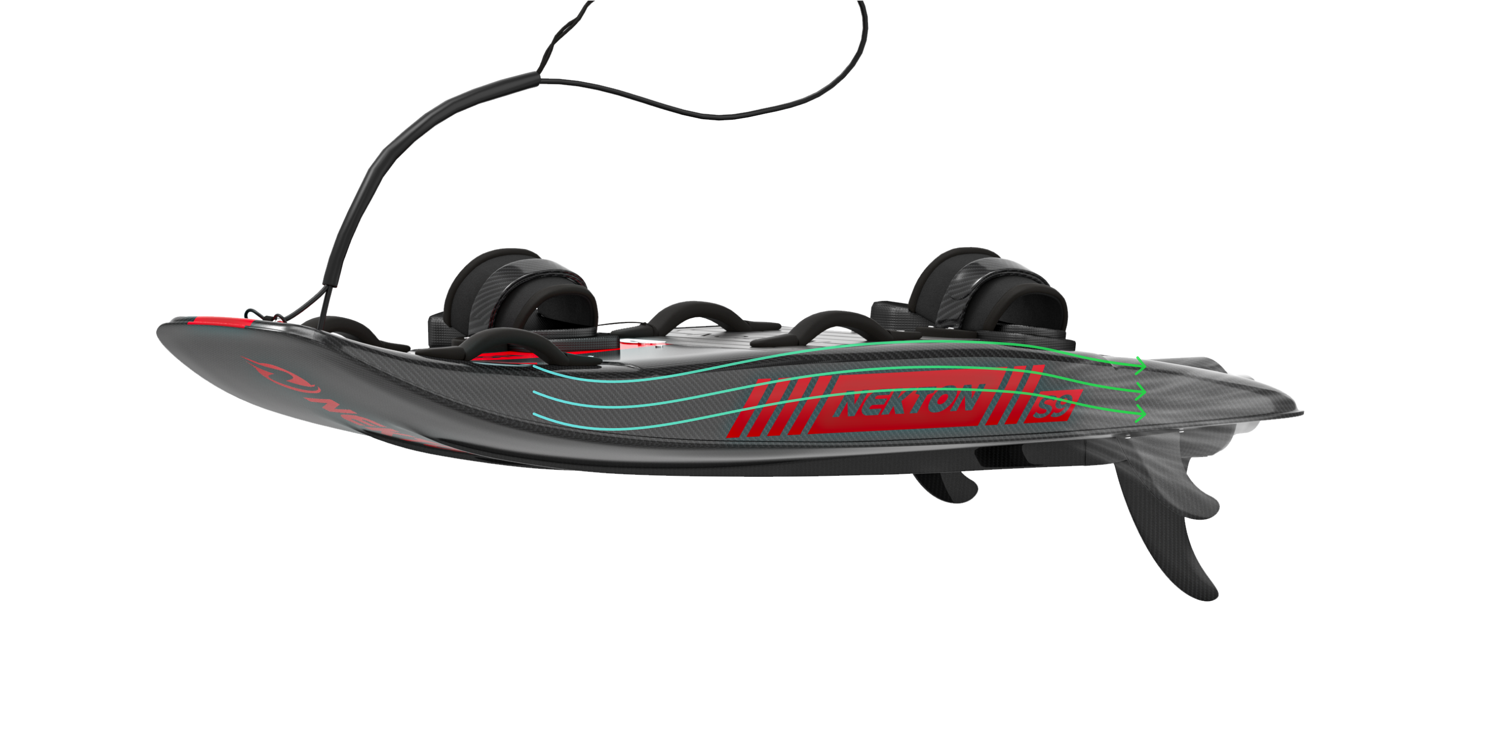 Streamlined contours optimize water flow and lift, reducing drag and enhancing stability for smooth, high-speed performance in all conditions.