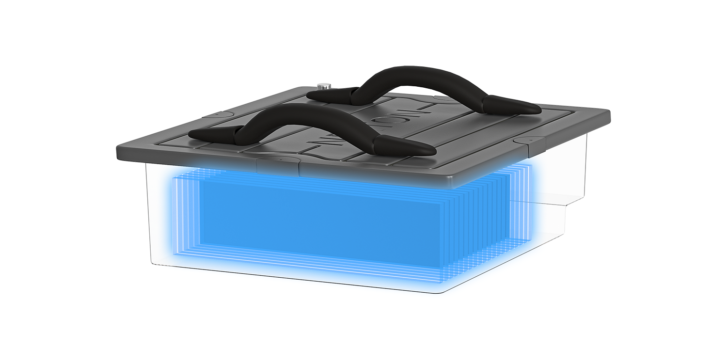 Equipped with a high-capacity 5402Wh battery and our in-house BMS, it provides longer rides and enhanced safety with:
LONGER RUNTIME for extended water adventures. Auto-balancing to prevent overcharging, over-discharging, and ensure battery longevity.
