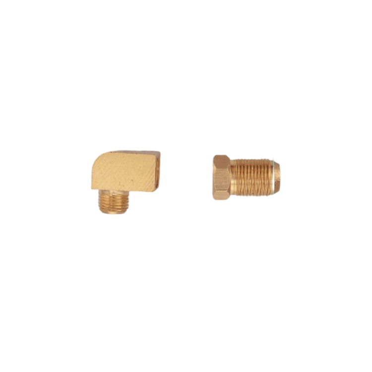 Right angle connector oil plug