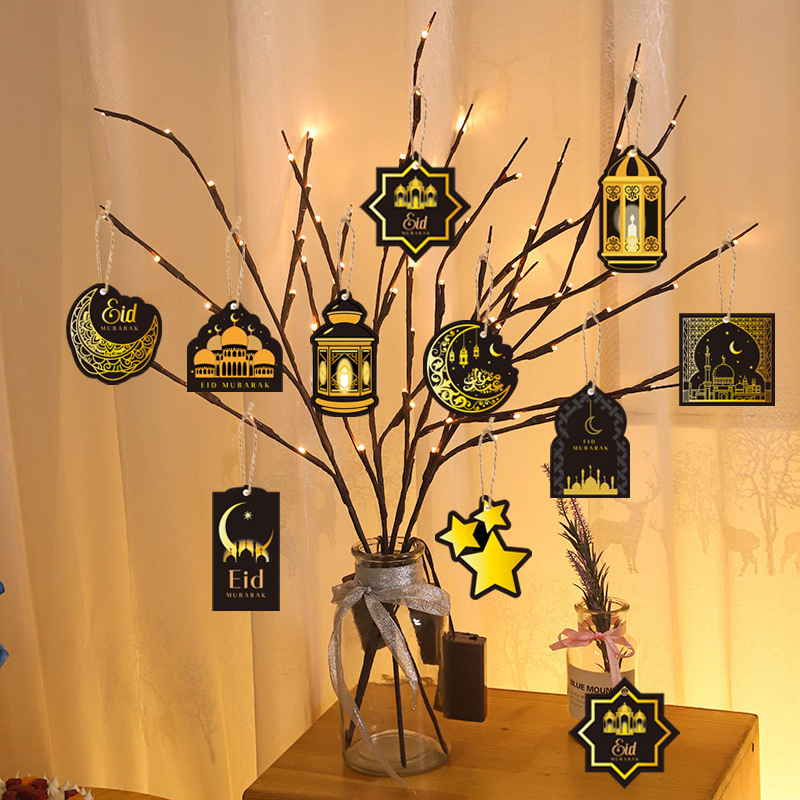 10pcs EID Paper Pendent Hanging Ornament  #10 MOQ 10pcs