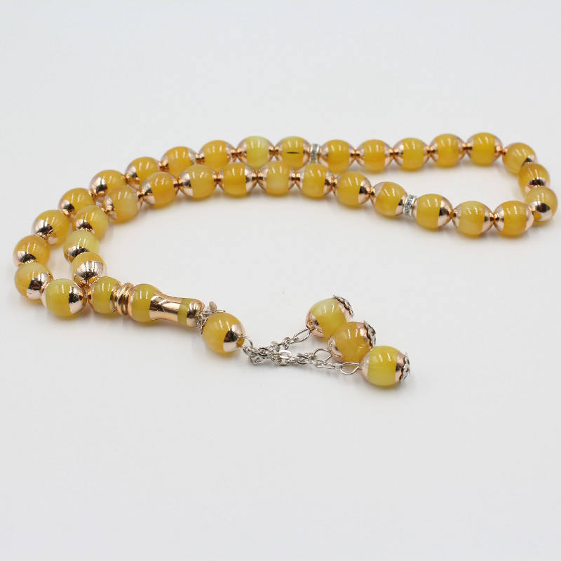 Tesbih 33pcs Oval Acrylic Beads Gifts Prayer Beads Islamic Tasbih Muslim #011