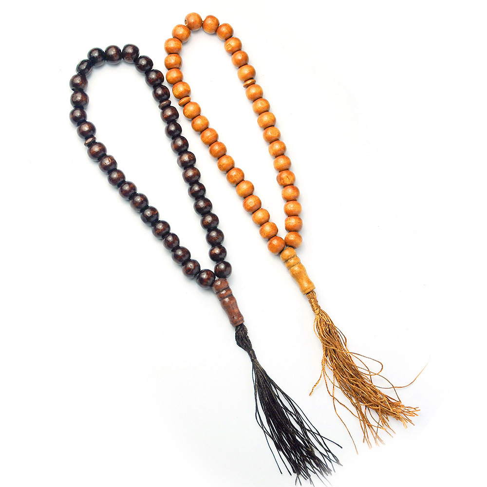 10mm wood Bead Islamic 33 Beads Prayer Tasbih #13