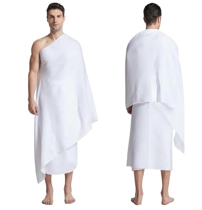 500g 100% Polyester Ihram Hijj Towel price is for 2 pcs