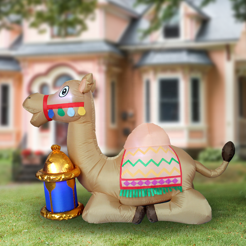 Eid Mubarak Courtyard Inflatable Camel Lantern Balloon#5  MOQ10pcs