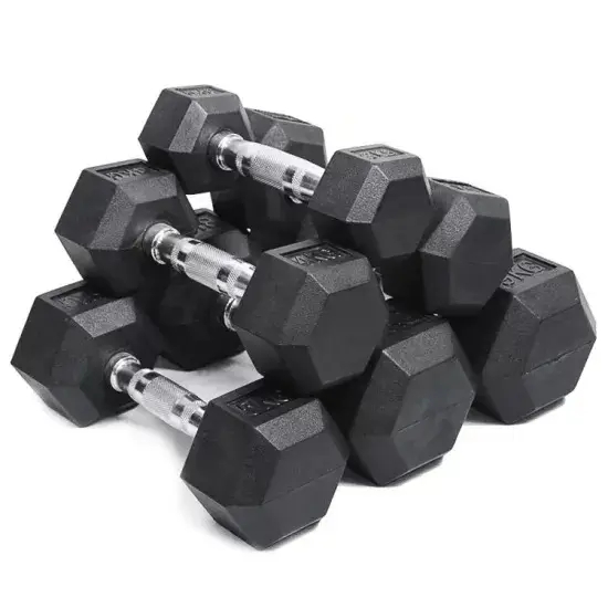 HRS-DB03 Rubber Hex Dumbbell