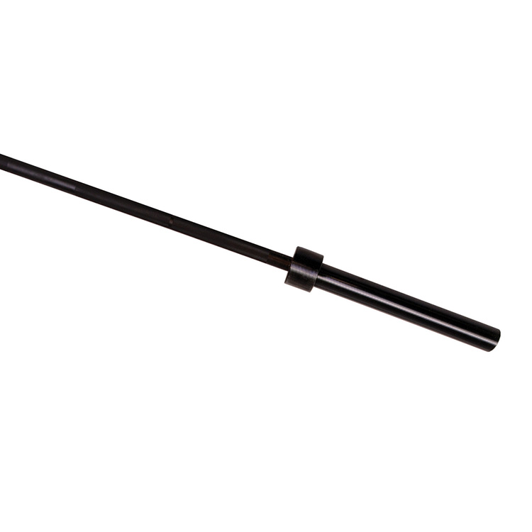 HRS-OB02 Olympic Power Lifting Bar with Center Knurl, Black